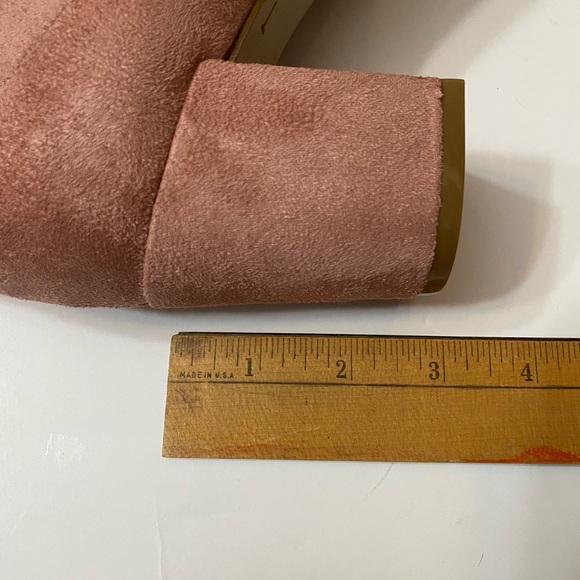 Old Navy Faux-suede Slim-calf Block-heel Boots women’s  7.5, pink - Picture 6 of 13